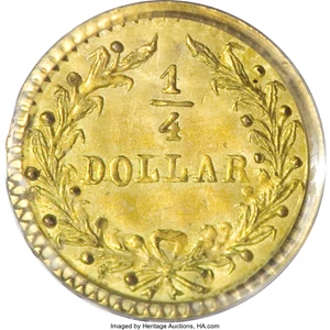 image for: 1876 25C Indian Round 25 Cents, BG-882, R.7, MS65 PCGS. A well-made Gem of this rare die pairing. The fields are smooth and...