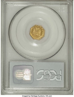 image for: 1872 $1 Indian Octagonal 1 Dollar, BG-1120, Low R.5, MS61 PCGS. The anomalous obverse die with a period after the date, als...