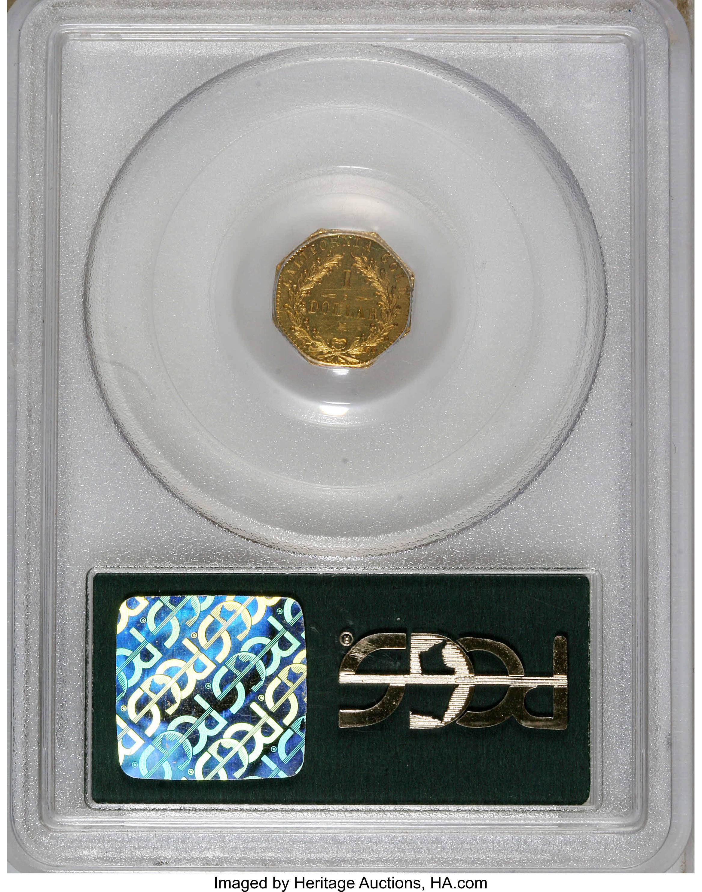 image for: 1875 $1 Indian Octagonal 1 Dollar, BG-1125, Low R.5, MS63 PCGS. This piece is fully prooflike with full details where they ...