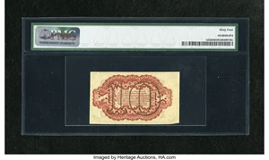 image for: Fr. 1252 10c Third Issue PMG Choice Uncirculated 64. A lovely example of this much scarcer "1" on face red back Washington n...