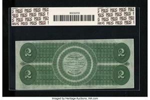 image for: Fr. 41a $2 1862 Legal Tender PCGS Apparent New 62.