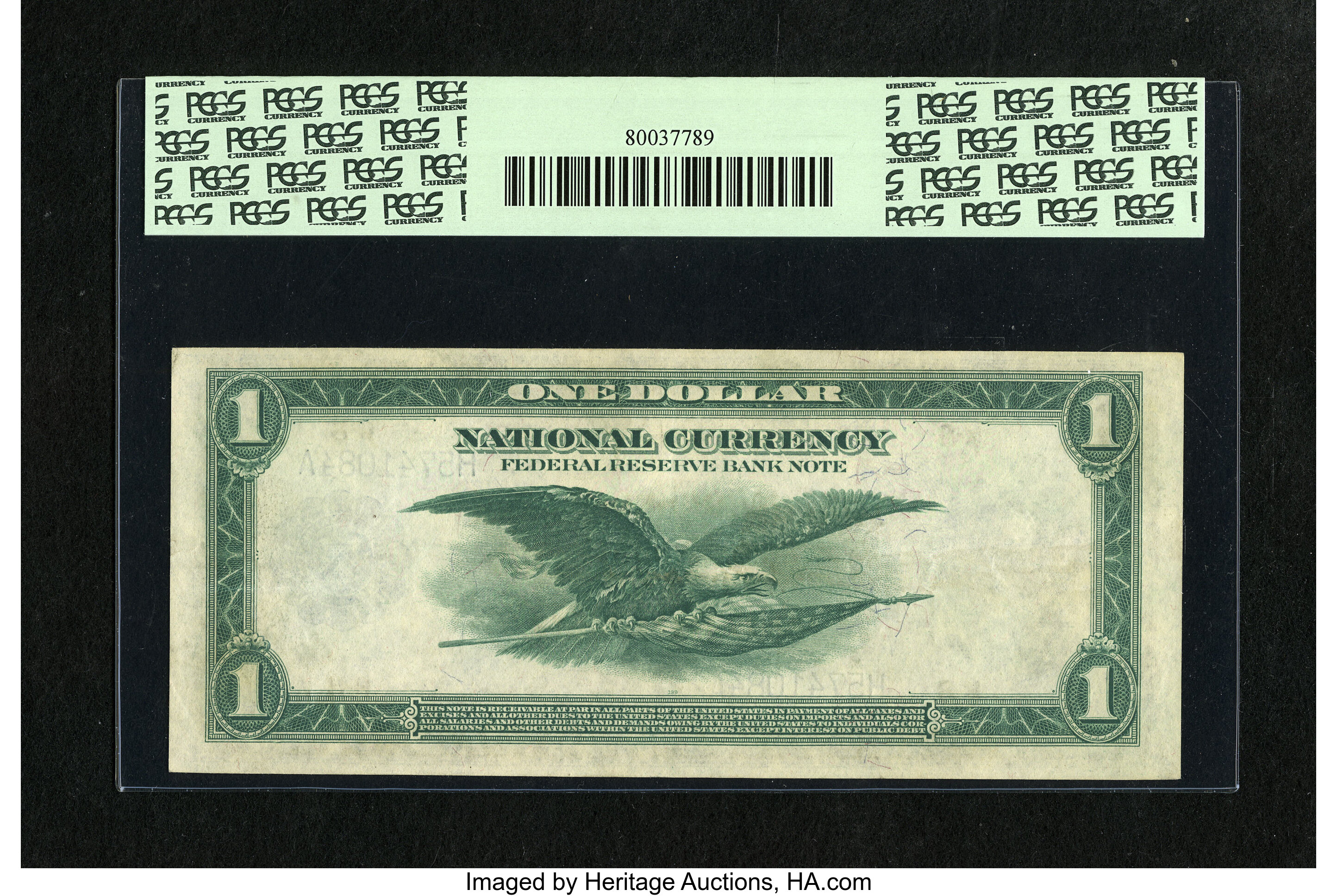 image for: Fr. 730 $1 1918 Federal Reserve Bank Note PCGS Extremely Fine 40. Here is another pleasing St. Louis piece that is nicely ma...