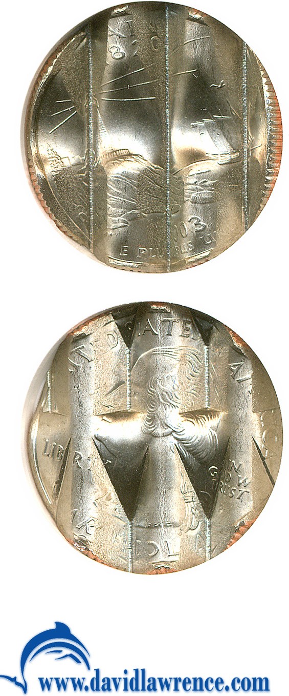 image for: 2003-P 25c Maine NGC - Waffle Cancelled 