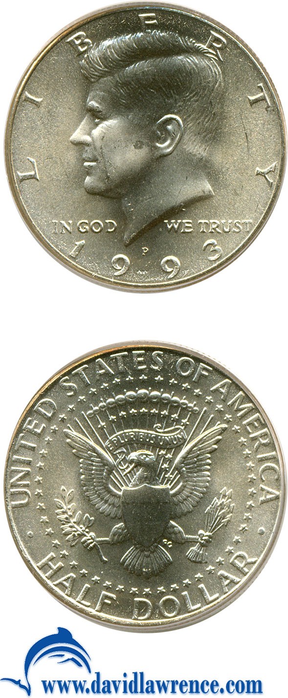 image for: 1993-P 50c  PCGS MS65 