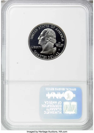 image for: 2001-S 25C North Carolina Clad PR70 W Deep Cameo NGC. NGC Census: (0/0). PCGS Population (60/0). Numismedia Wsl. Price for...
