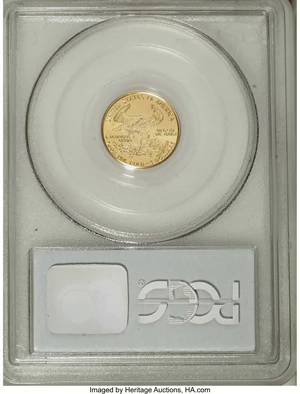 image for: 1994 G$5 Tenth-Ounce Gold Eagle MS69 PCGS. PCGS Population (831/5). NGC Census: (1670/428). Mintage: 206,380. Numismedia Ws...