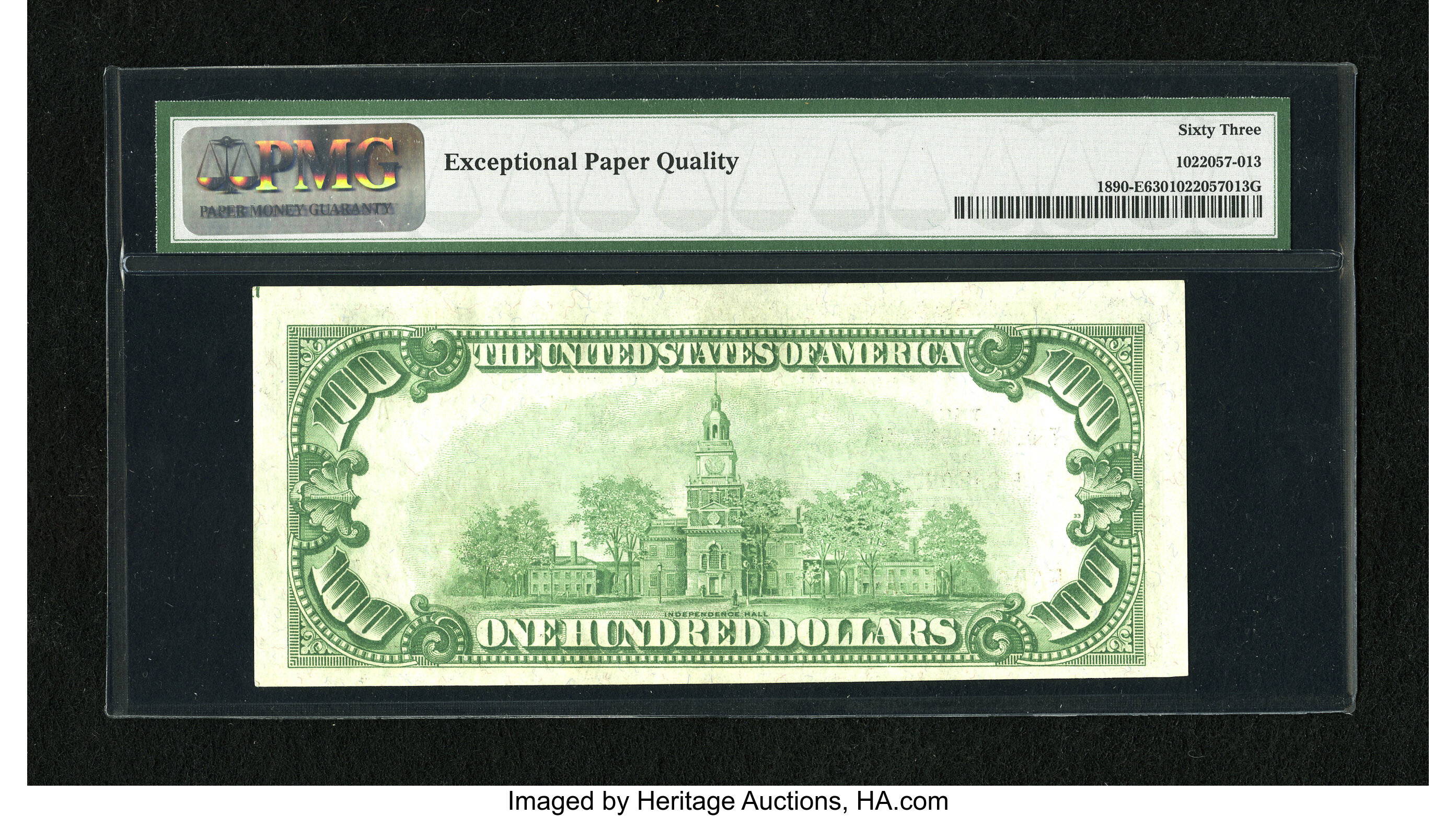 image for: Fr. 1890-E $100 1929 Federal Reserve Bank Note. PMG Choice Uncirculated 63 EPQ....