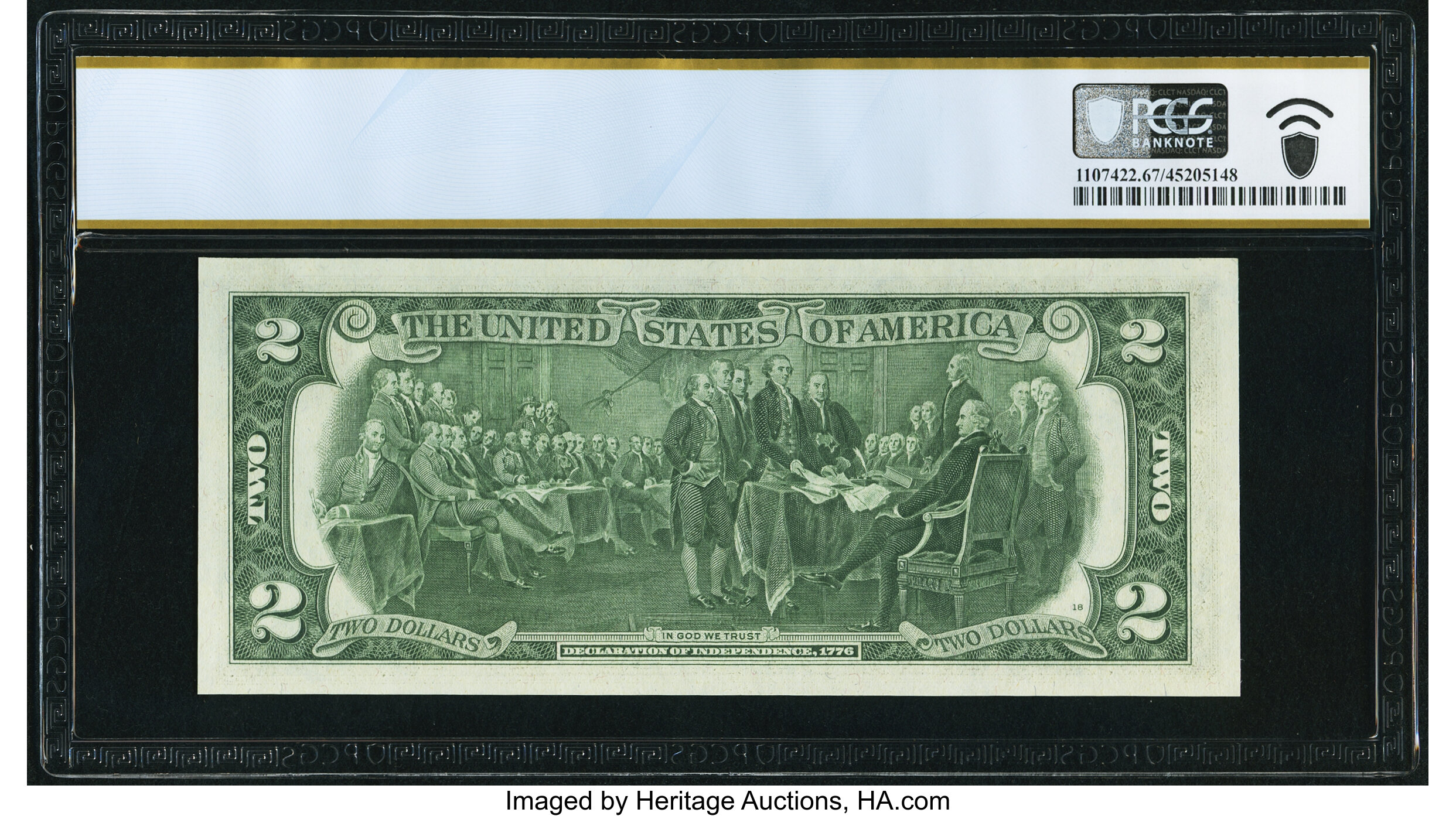image for: Fr. 1935-B* $2 1976 Federal Reserve Star Note. PCGS Banknote Superb Gem Unc 67 PPQ....