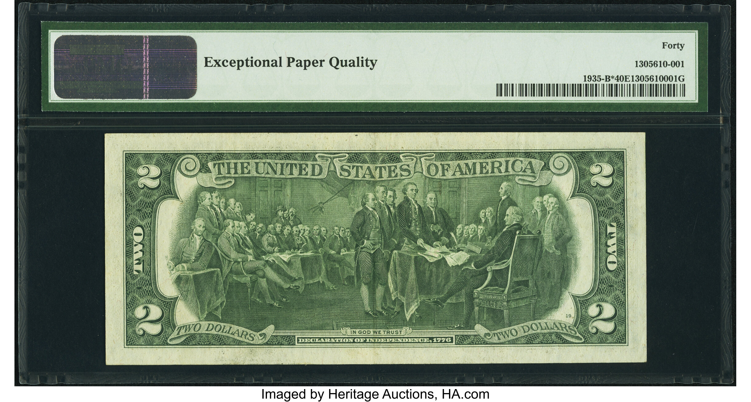 image for: Low Serial Number 60 Fr. 1935-B* $2 1976 Federal Reserve Star Note. PMG Extremely Fine 40 EPQ....