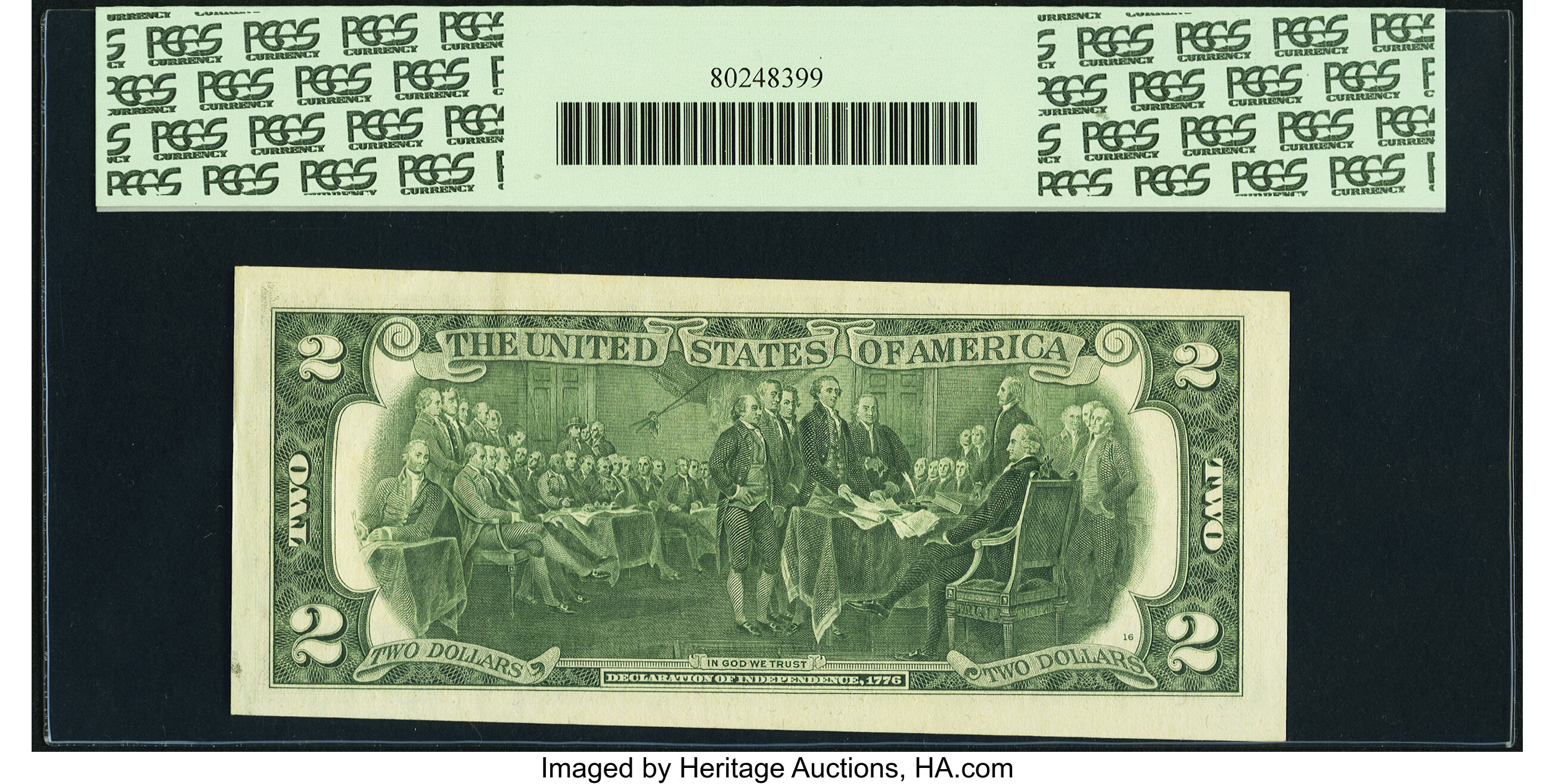 image for: First Day of Issue Postally Cancelled Fr. 1935-D* $2 1976 Federal Reserve Star Note. PCGS Choice New 63PPQ....