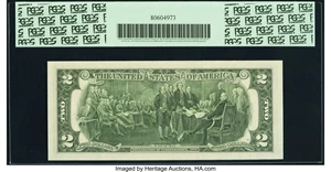 image for: Repeater Serial Number 00760076 Fr. 1935-I $2 1976 Federal Reserve Note. PCGS Gem New 66PPQ....