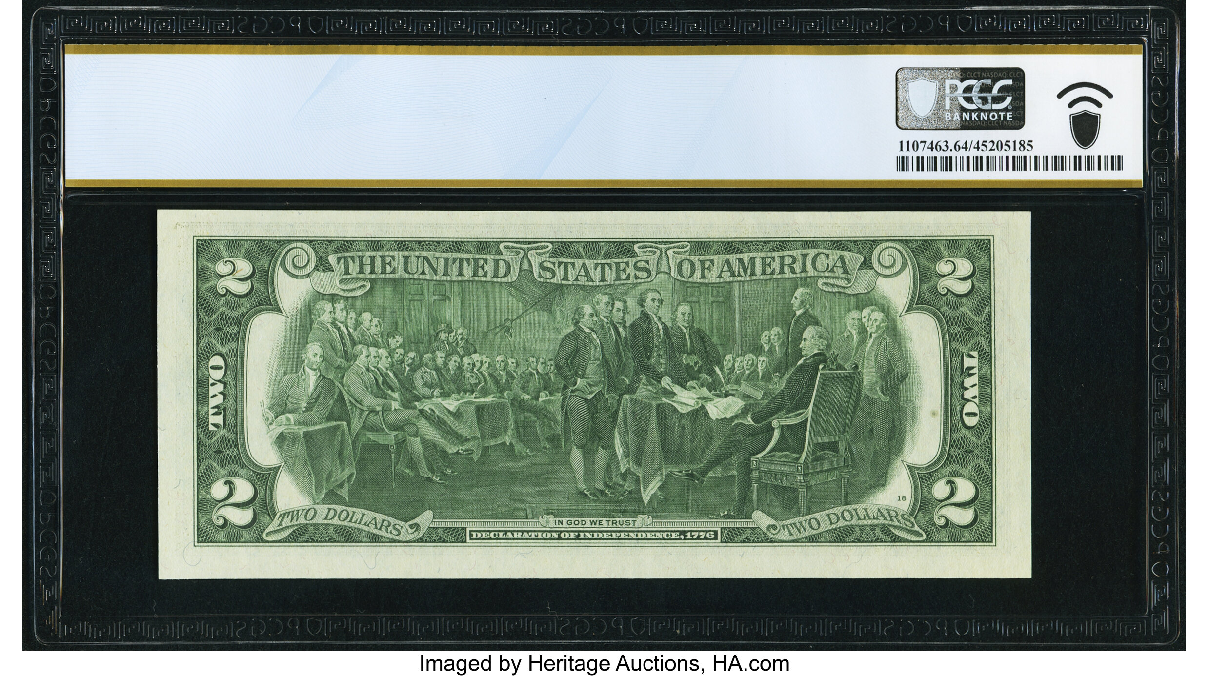 image for: Low Serial Number 453 Fr. 1935-I* $2 1976 Federal Reserve Star Note. PCGS Banknote Choice Unc 64 PPQ....