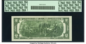 image for: Radar Serial Number 00022000 Fr. 1935-K $2 1976 Federal Reserve Note. PCGS Very Choice New 64PPQ....