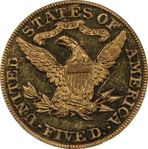 image for: $5 1887 PCGS PR60 CAM CAC