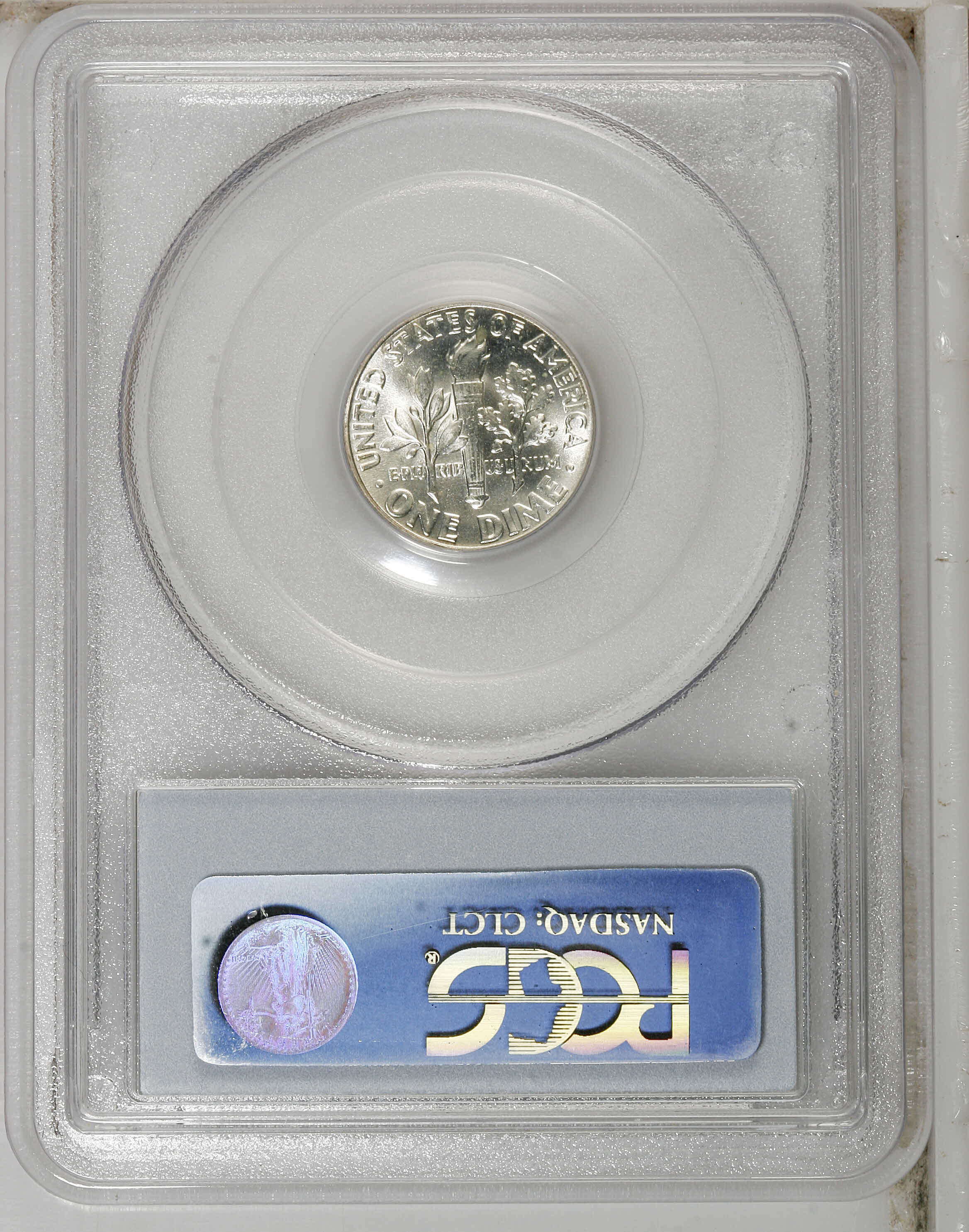 image for: 1958 10C MS66 Full Bands PCGS. Ex:Omaha Bank Hoard. PCGS Population (25/2). NGC Census: (0/0). Mintage: 31,100,000.  (#8511...