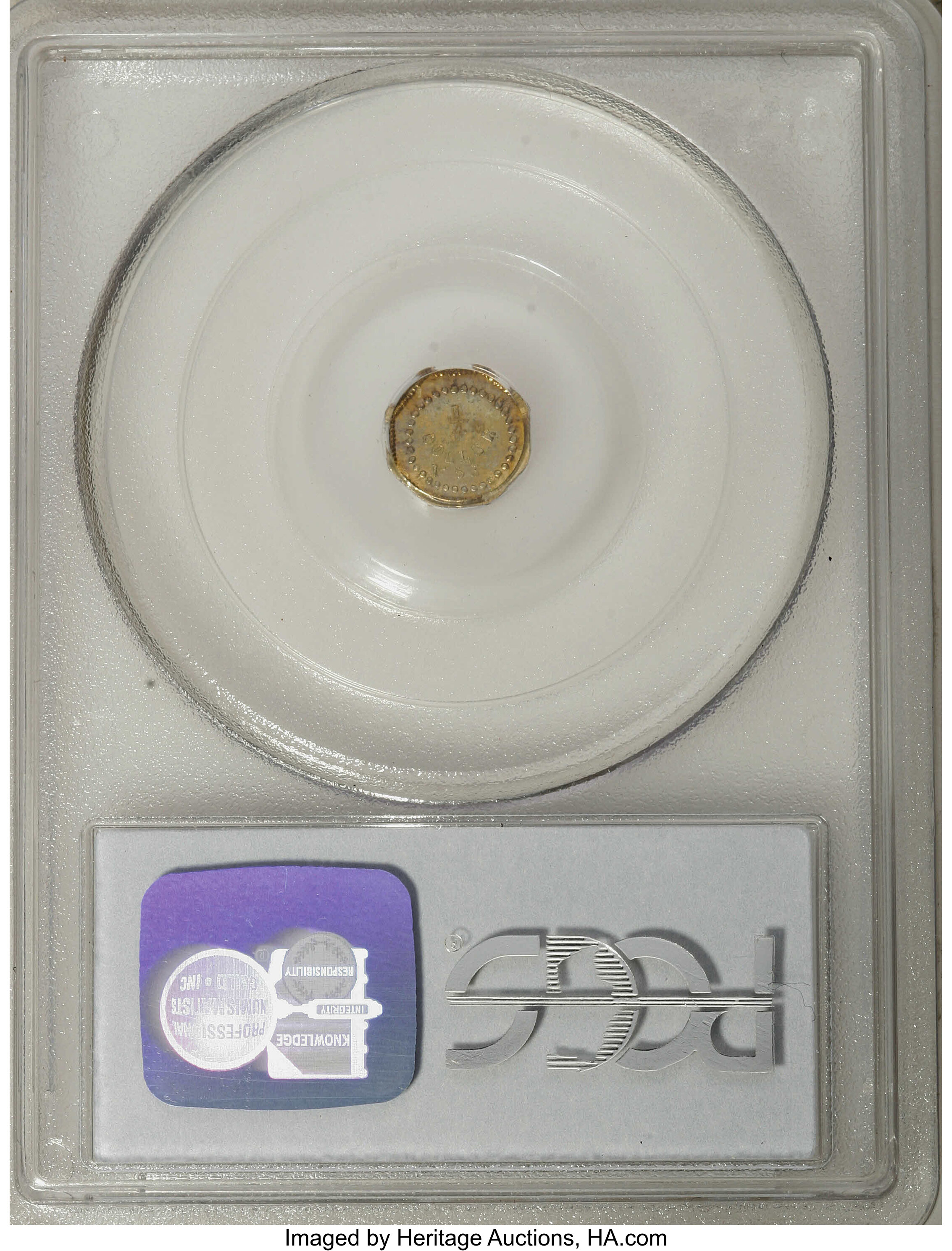 image for: 1853 25C Liberty Octagonal 25 Cents, BG-102, Low R.4, MS63 PCGS. PCGS Population (36/16). NGC Census: (4/4).   (#10371)...