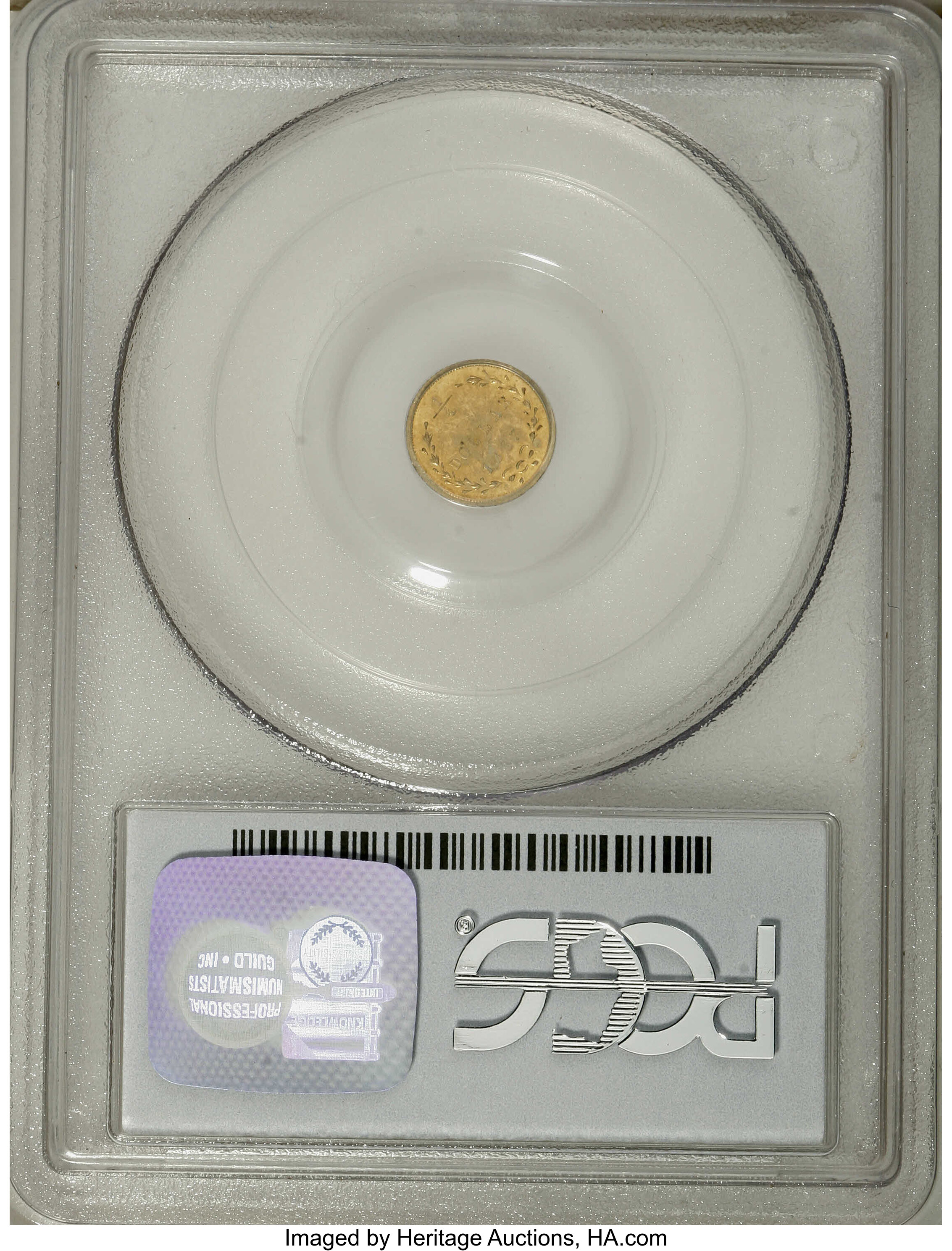 image for: 1867 25C Liberty Round 25 Cents, BG-825, R.4, MS62 PCGS. PCGS Population (29/15). NGC Census: (4/0).   (#10686)...