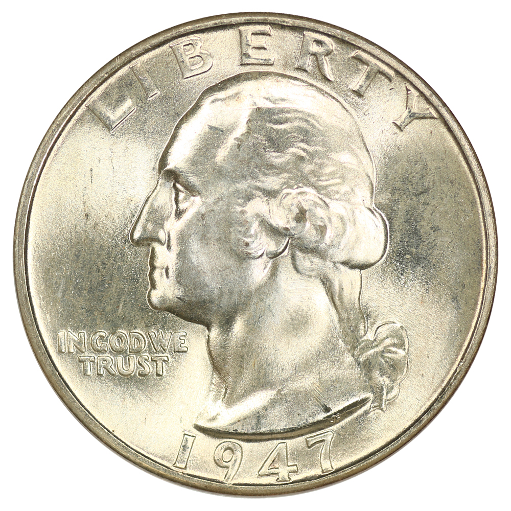 1947-D 25c NGC MS66