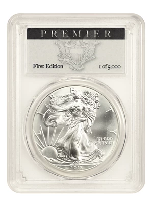 image for: 2018 Silver Eagle $1 PCGS MS70