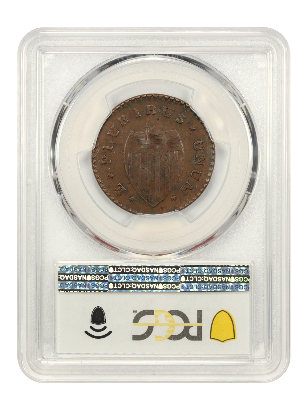 image for: 1786 New Jersey PCGS AU50 (Narrow Shield  Curved Beam  Maris 24-P)