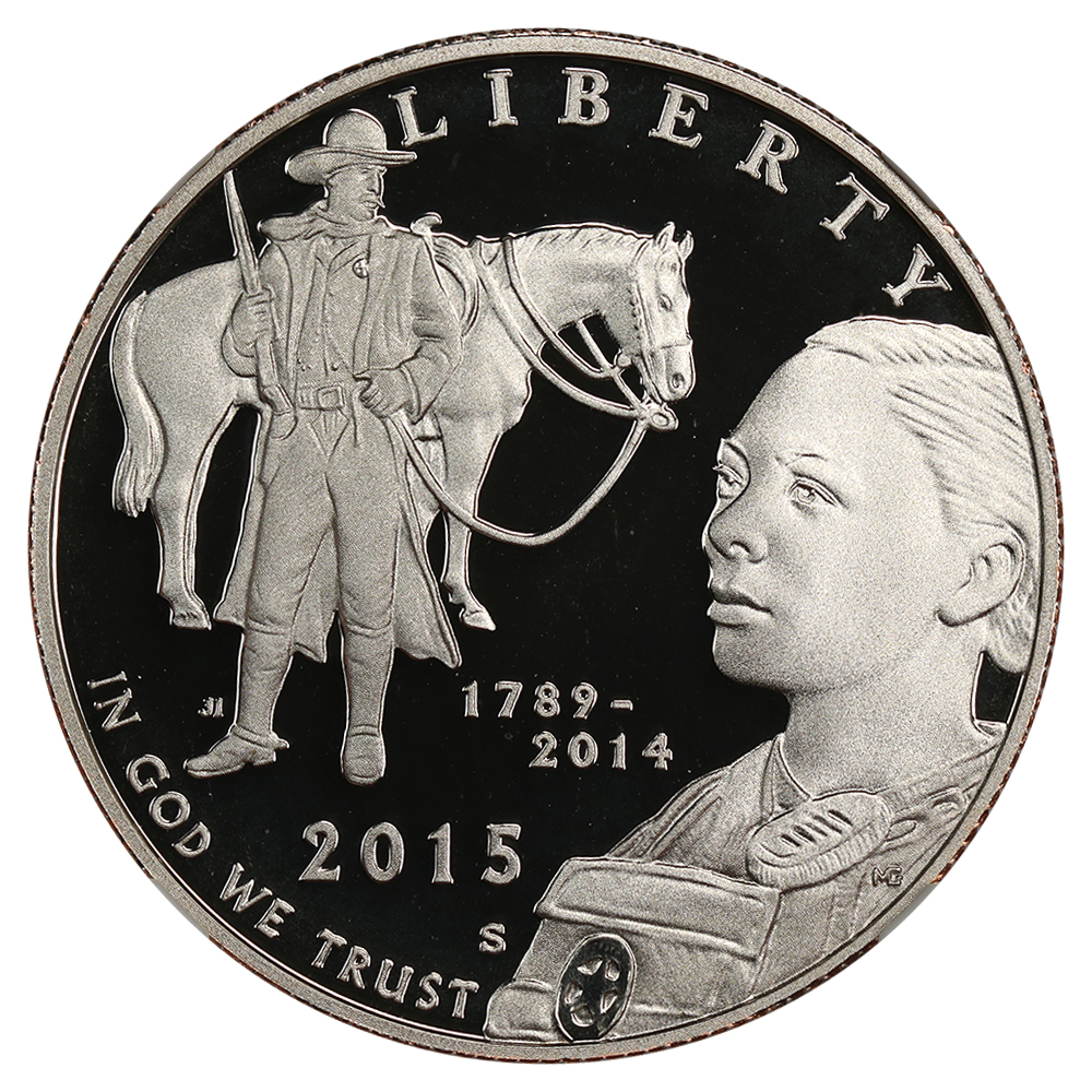 image for: 2015-S U.S. Marshals Service 50c NGC Proof 70 UCAM (First Day of Issue)