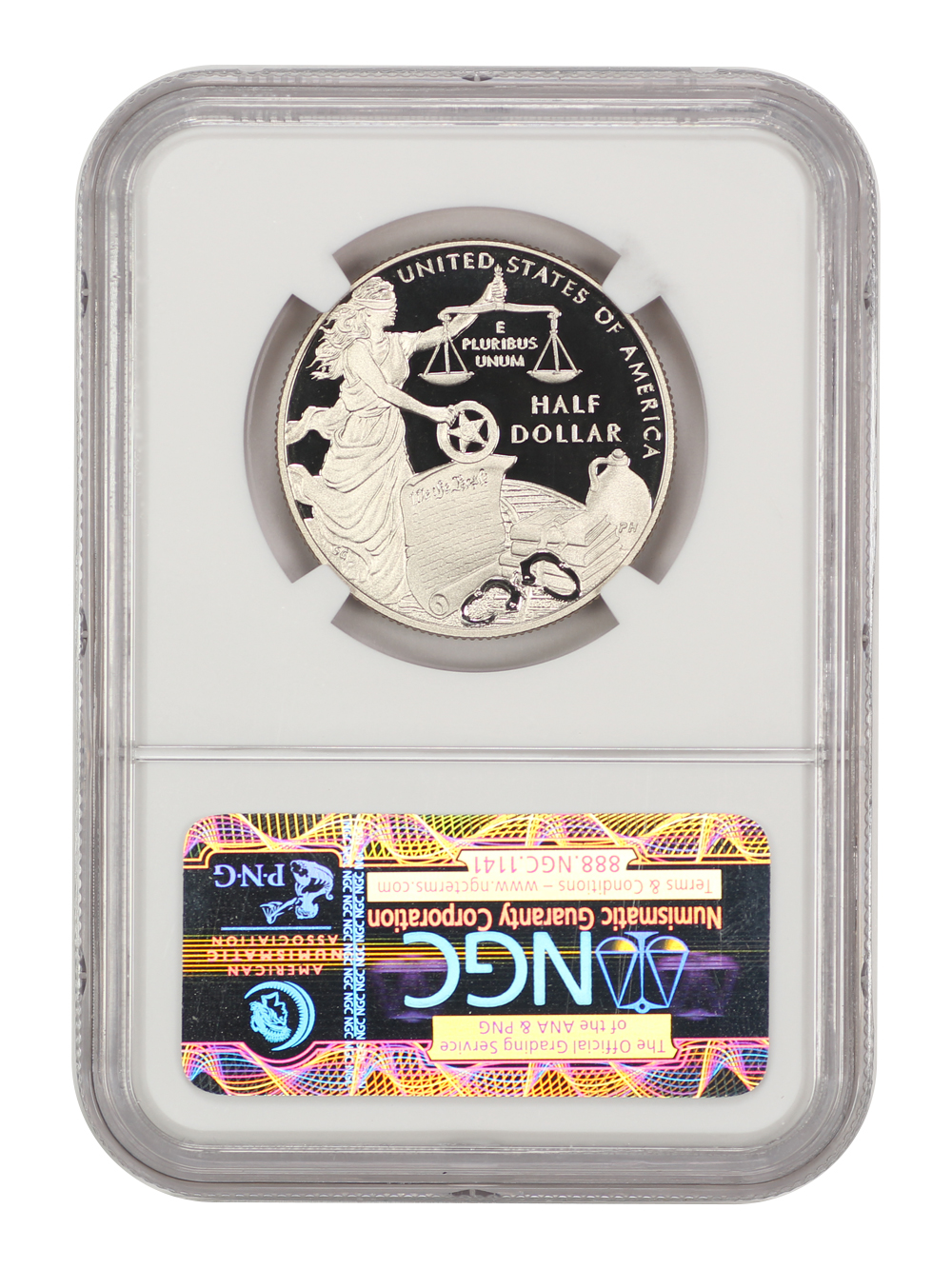 image for: 2015-S U.S. Marshals Service 50c NGC Proof 70 UCAM (First Day of Issue)