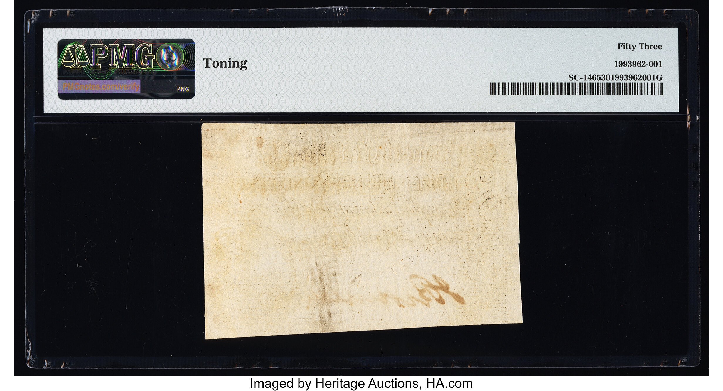 image for: South Carolina April 10, 1778 3s 9d PMG About Uncirculated 53....