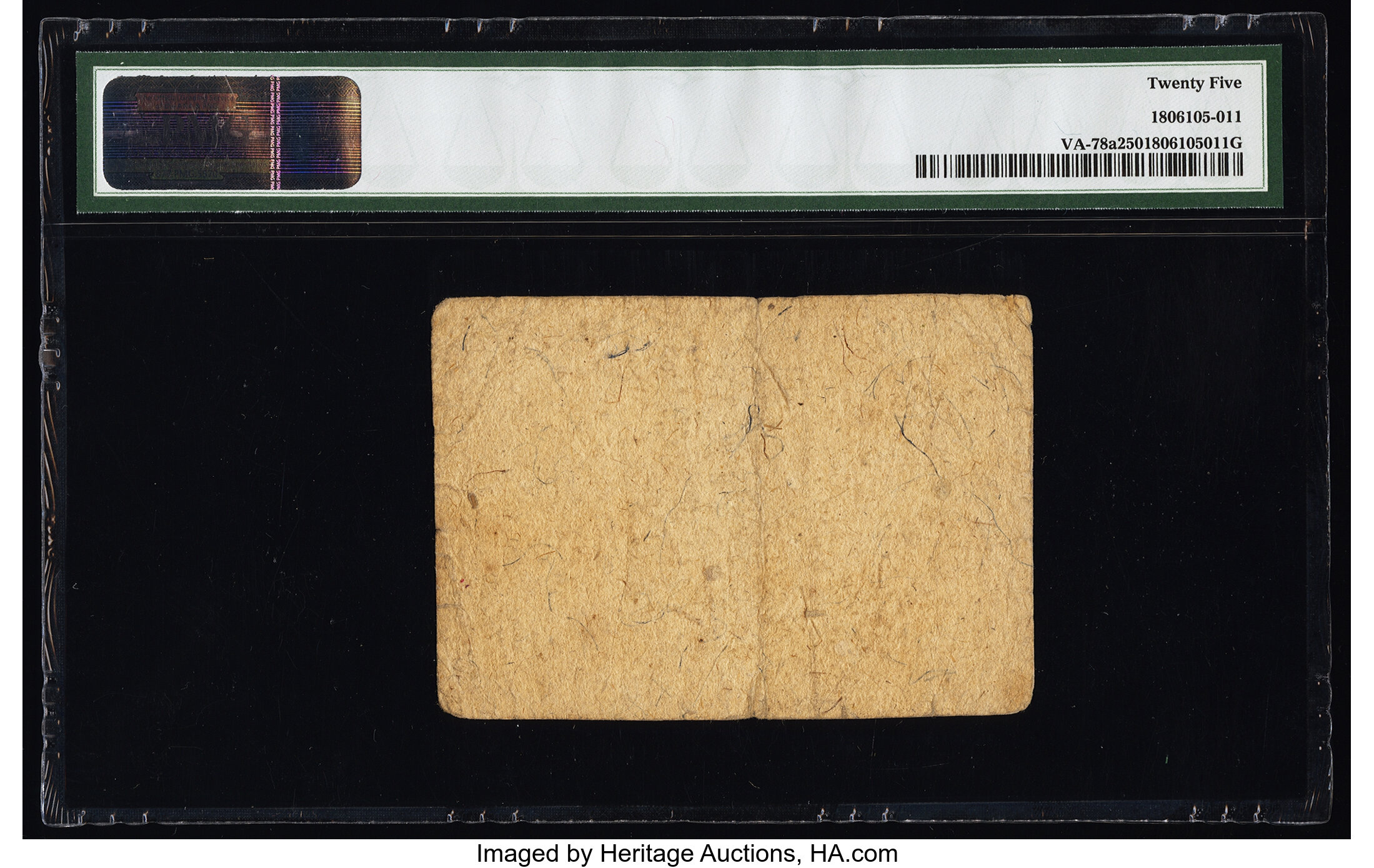 image for: Virginia July 17, 1775 £2 PMG Very Fine 25....