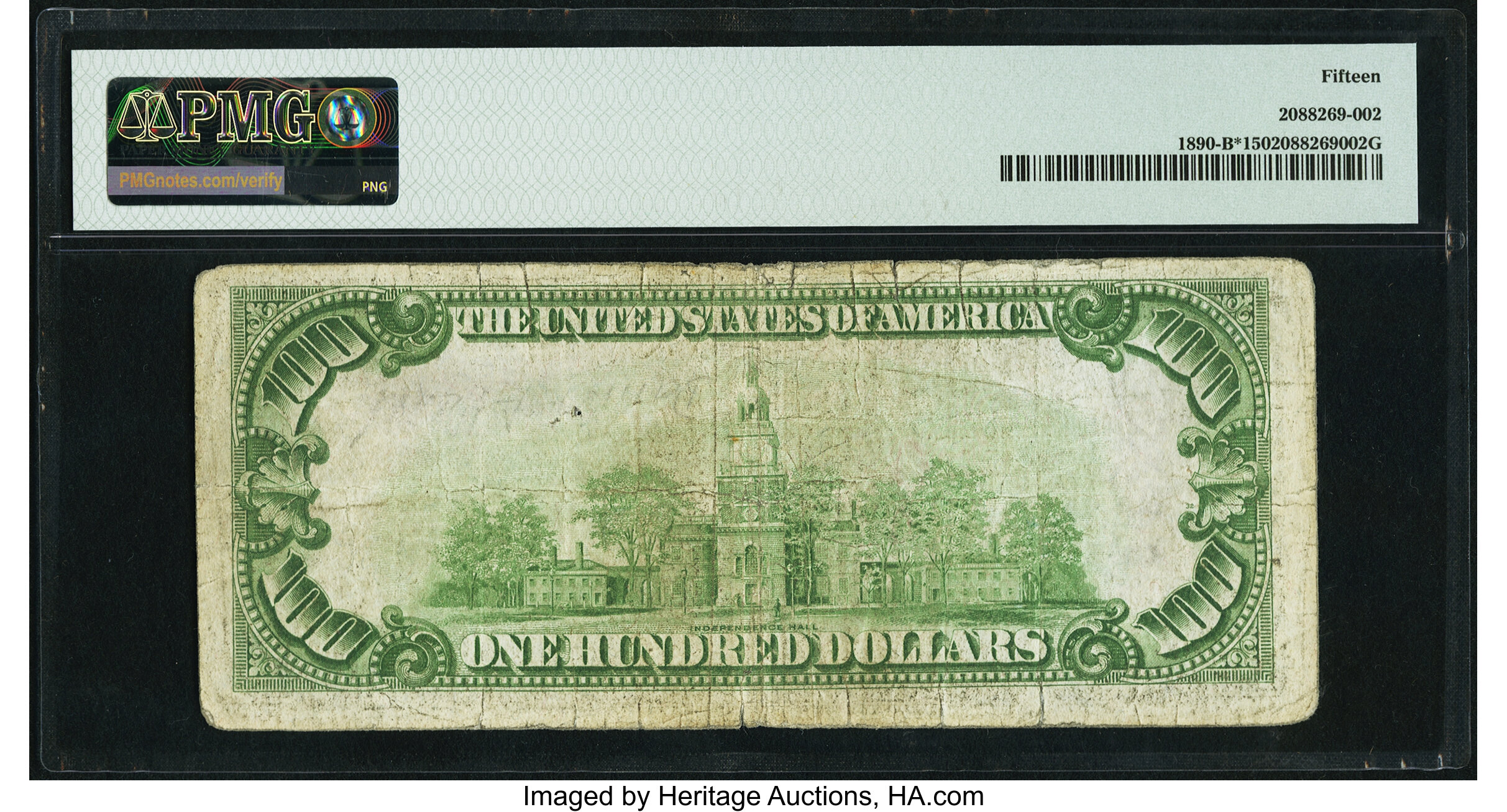 image for: Low Serial Number 552 Fr. 1890-B* $100 1929 Federal Reserve Bank Star Note. PMG Choice Fine 15....