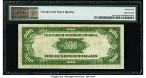 image for: Fr. 2201-C $500 1934 Federal Reserve Note. PMG Choice Very Fine 35 EPQ....