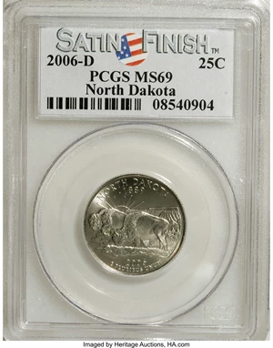 image for: 2006-D 25C North Dakota MS69 PCGS. PCGS Population (0/0). NGC Census: (0/0). (#39027)...