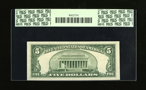 image for: Fr. 1656* $5 1953A Silver Certificate. PCGS About New 50....