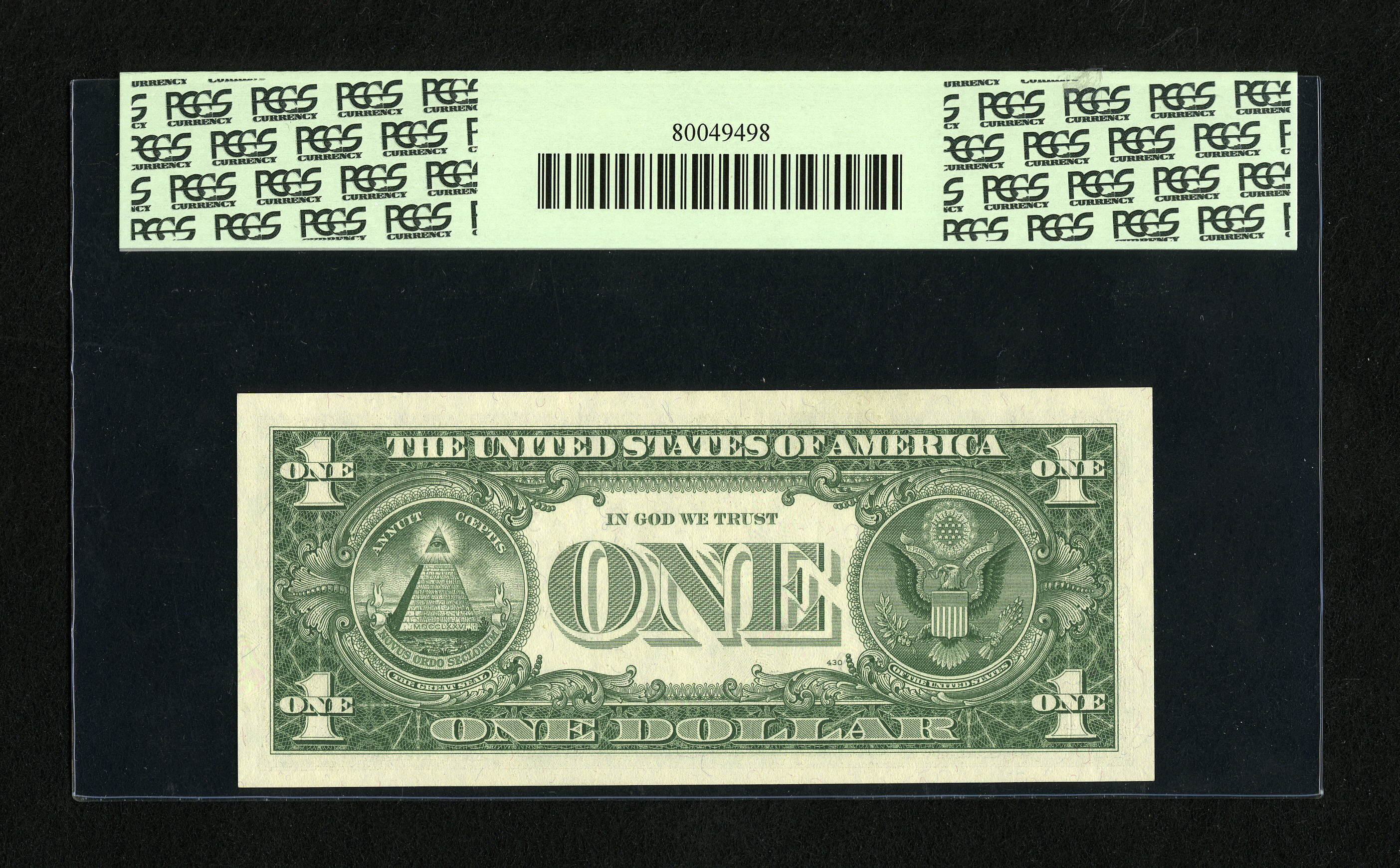 image for: Fr. 1621* $1 1957B Silver Certificate Star. PCGS Superb Gem New 67PPQ.Embossing and bountiful margins are merits of this S...