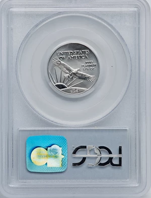 image for: 2002 $25 Quarter-Ounce Platinum Eagle MS69 PCGS. PCGS Population: (6650/110). NGC Census: (3937/649). CDN: $243.55.Whsle. B...