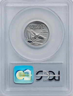 image for: 2002 $25 Quarter-Ounce Platinum Eagle MS69 PCGS. PCGS Population: (6650/110). NGC Census: (3937/649). CDN: $243.55.Whsle. B...