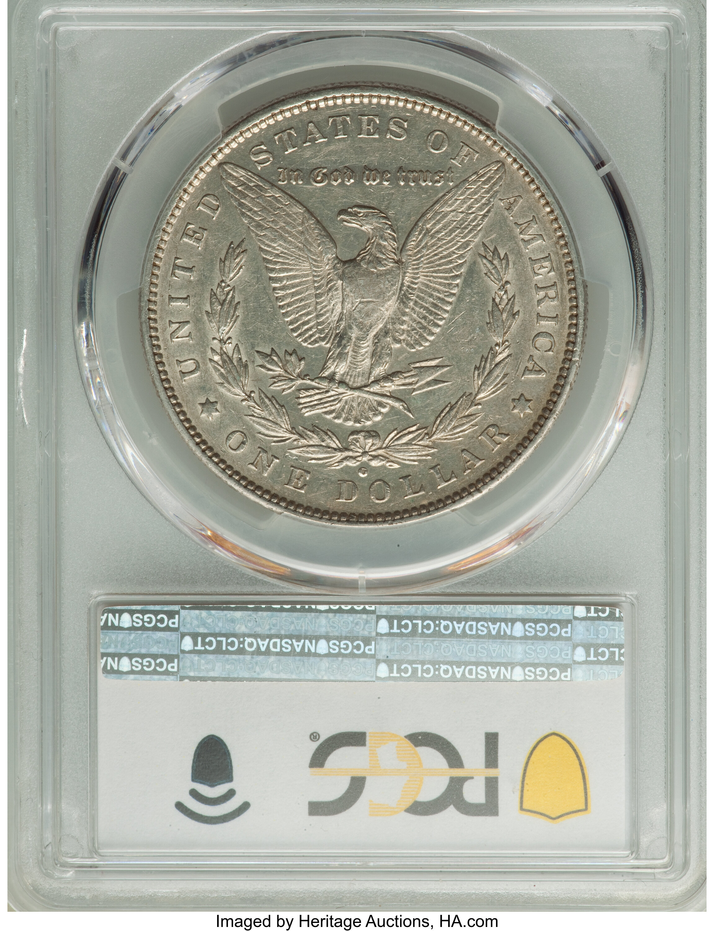 image for: 1880-O $1 Rusted Date, VAM-7, AU50 PCGS. Hit List. PCGS Population: (5/110). NGC Census: (0/0). AU50. ...