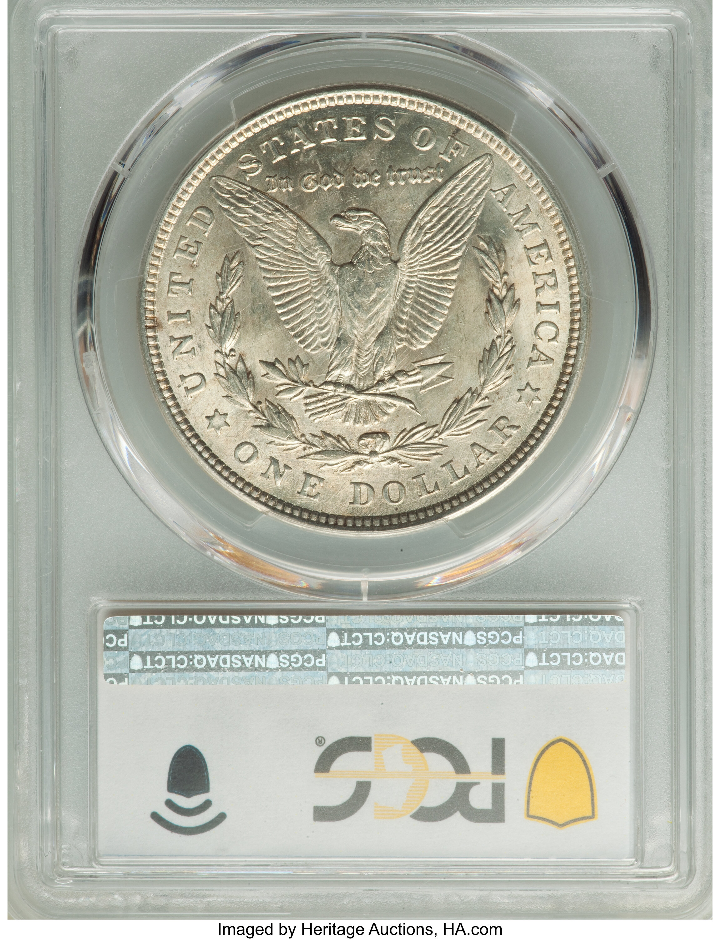 1921 $1  Morgan, Pitted Reverse, VAM-41A AU50 thumbnail 8