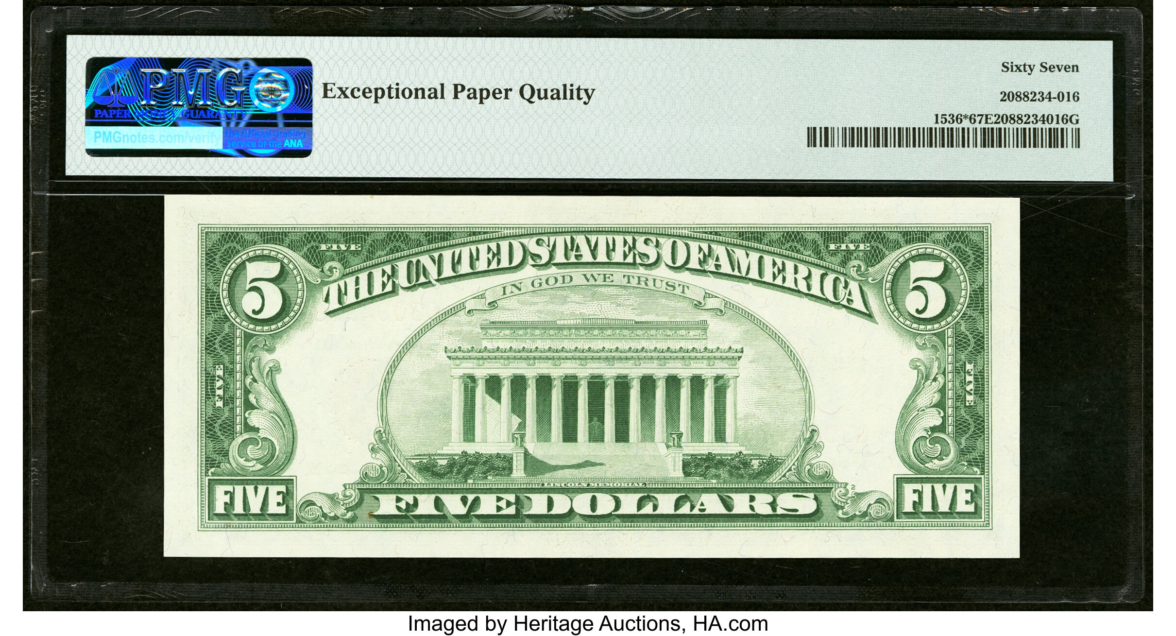 image for: Fr. 1536* $5 1963 Legal Tender Star Note. PMG Superb Gem Unc 67 EPQ....