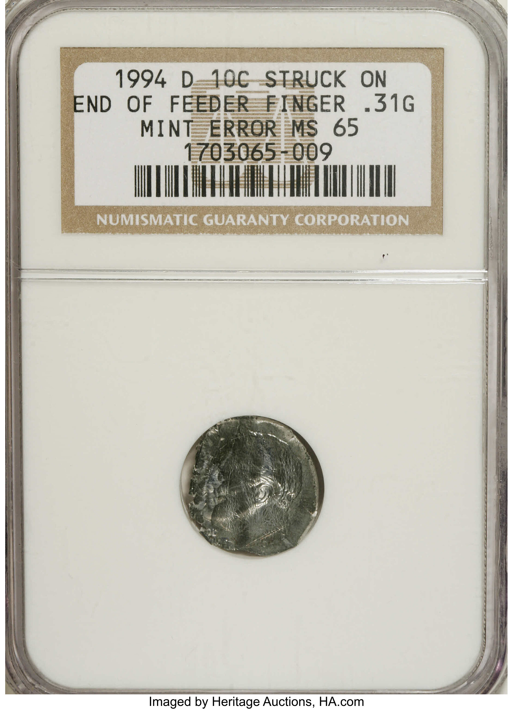 How much is shops a 1994 dime worth