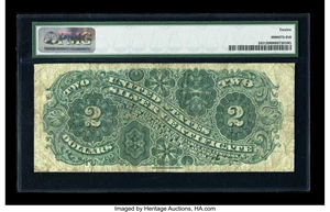 image for: Fr. 243 $2 1886 Silver Certificate PMG Fine 12.