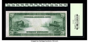 image for: Fr. 1007 $20 1914 Federal Reserve Note PCGS Very Choice New 64PPQ. This piece is from a cut sheet that we auctioned over ten...