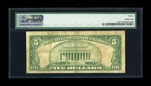 image for: Fr. 1526* $5 1928A Legal Tender Note. PMG Fine 12.This is the scarcest of the non-mule red seal stars which should see str...