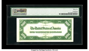 image for: Fr. 2211-I $1000 1934 Federal Reserve Note. PMG Choice Very Fine 35.From the lowest print run of only 12,000 notes for thi...
