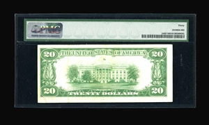 image for: Fr. 2402* $20 1928 Gold Certificate. PMG Very Fine 30.