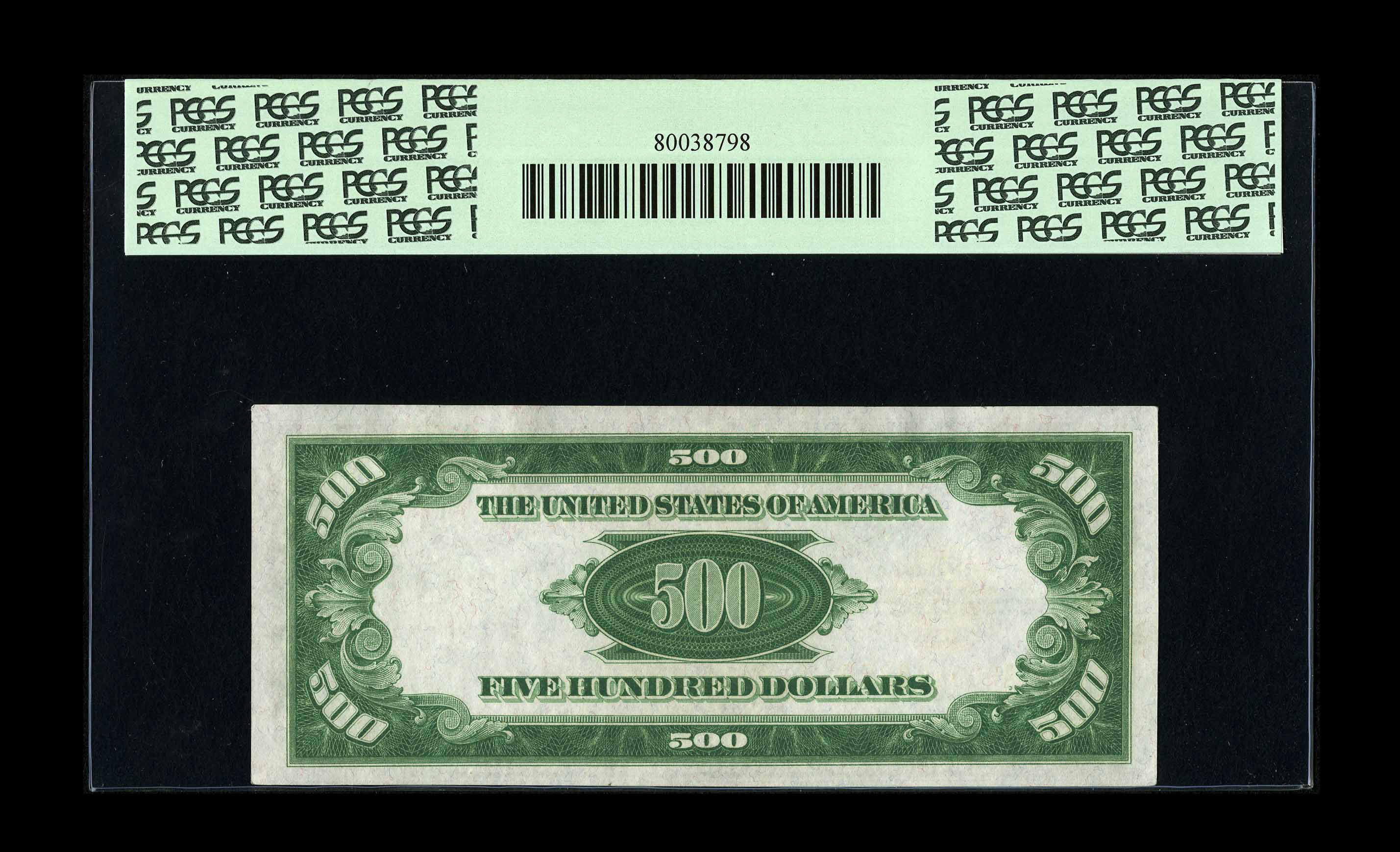 image for: Fr. 2407 $500 1928 Gold Certificate. PCGS Choice About New 55.The popularity of this type note has increased substantially...