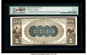 image for: Pittsburgh, PA - $5 1882 Brown Back Fr. 474 The Marine NB Ch. #(E)2237We were ecstatic when the following three notes ...