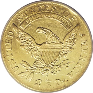 image for: 1808 $2 1/2 --Reverse Planchet Flaw, Reverse Scratched--NCS. AU Details. Breen-6125, BD-1, R.4. Gold type collectors are wel...