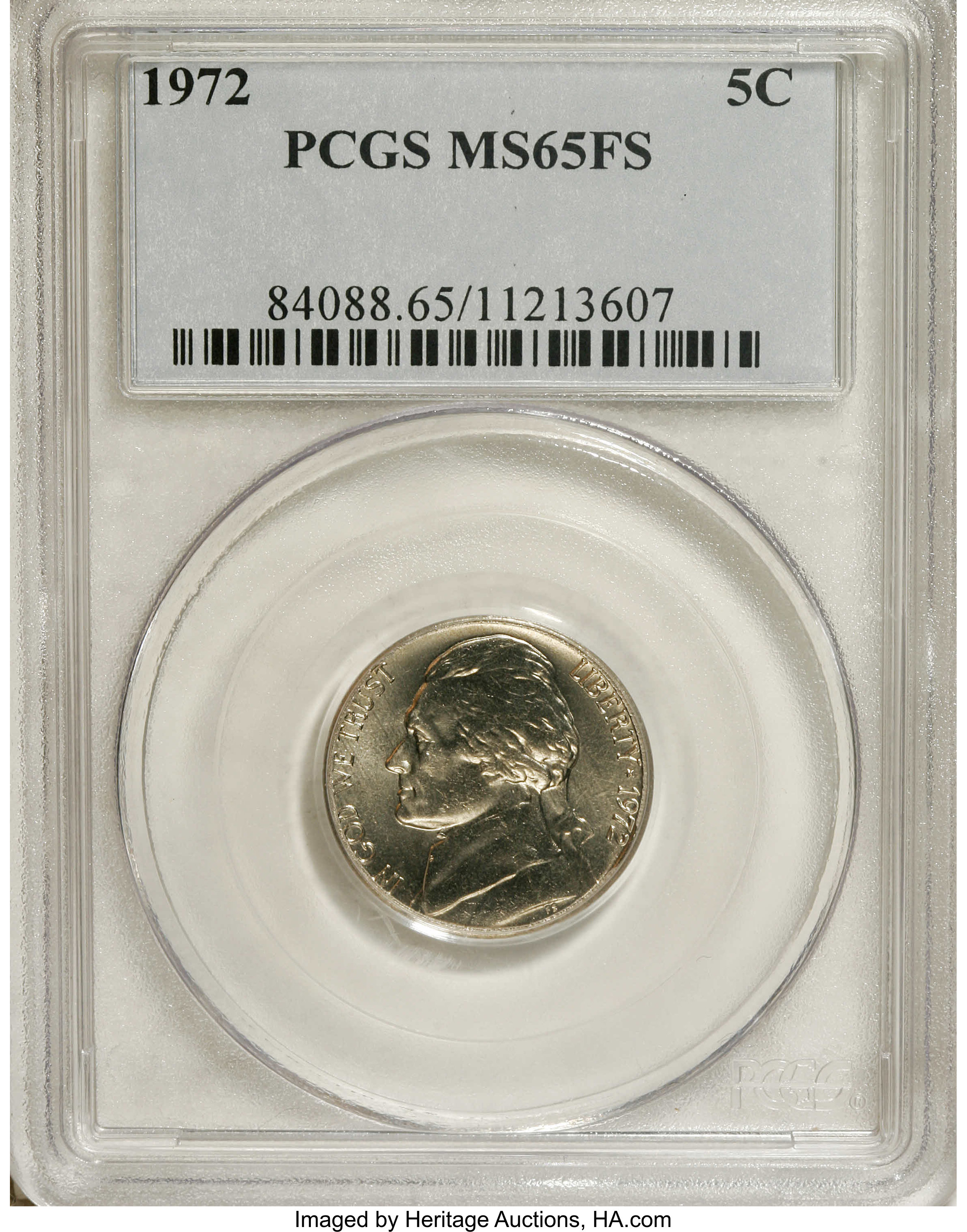 image for: 1972 5C MS65 Full Steps PCGS. PCGS Population (60/25). NGC Census: (3/1).   (#84088)...