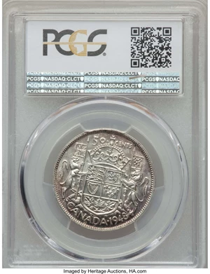 image for: George VI 50 Cents 1948 AU53 PCGS