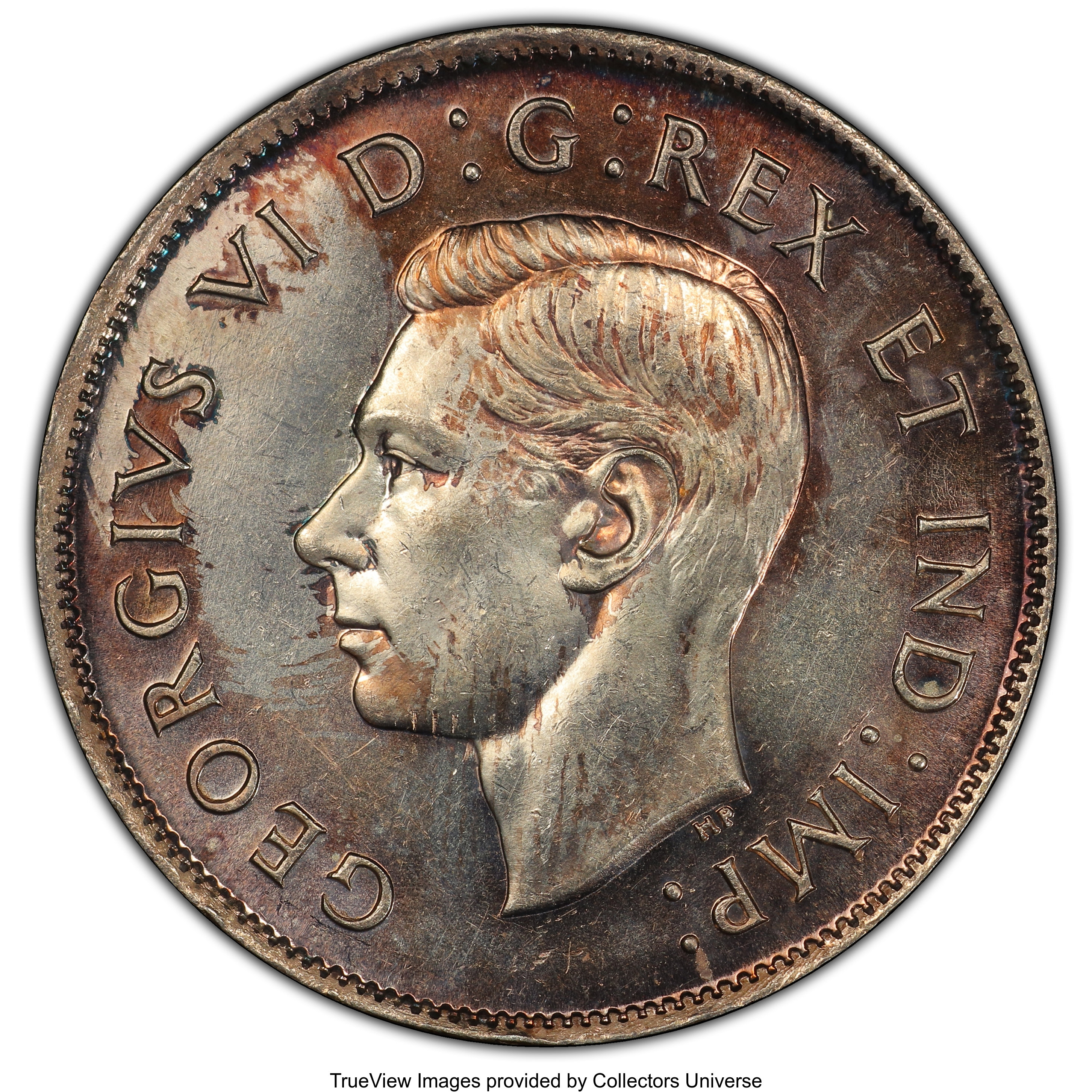 image for: George VI "Wide Date - Far 4" 50 Cents 1944 MS65 PCGS